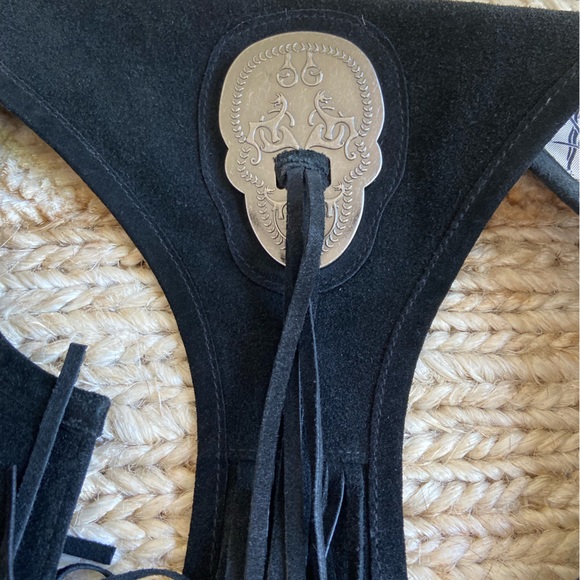 Thomas Wylde black fringe suede vest - S - Picture 8 of 8